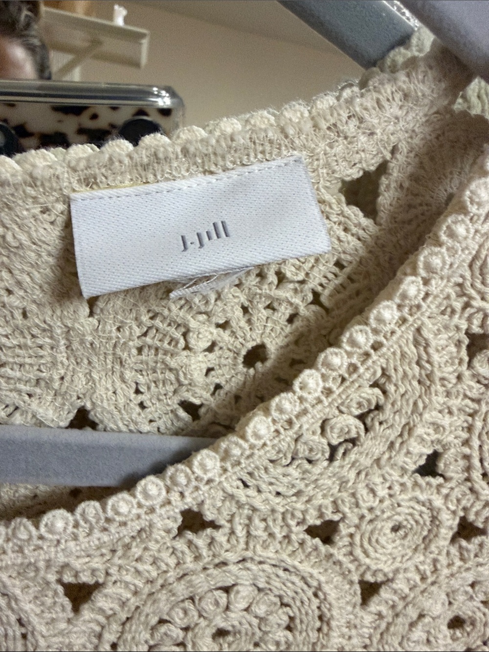 J. Jill Crochet Lace Top — Cream - Picture 2 of 5